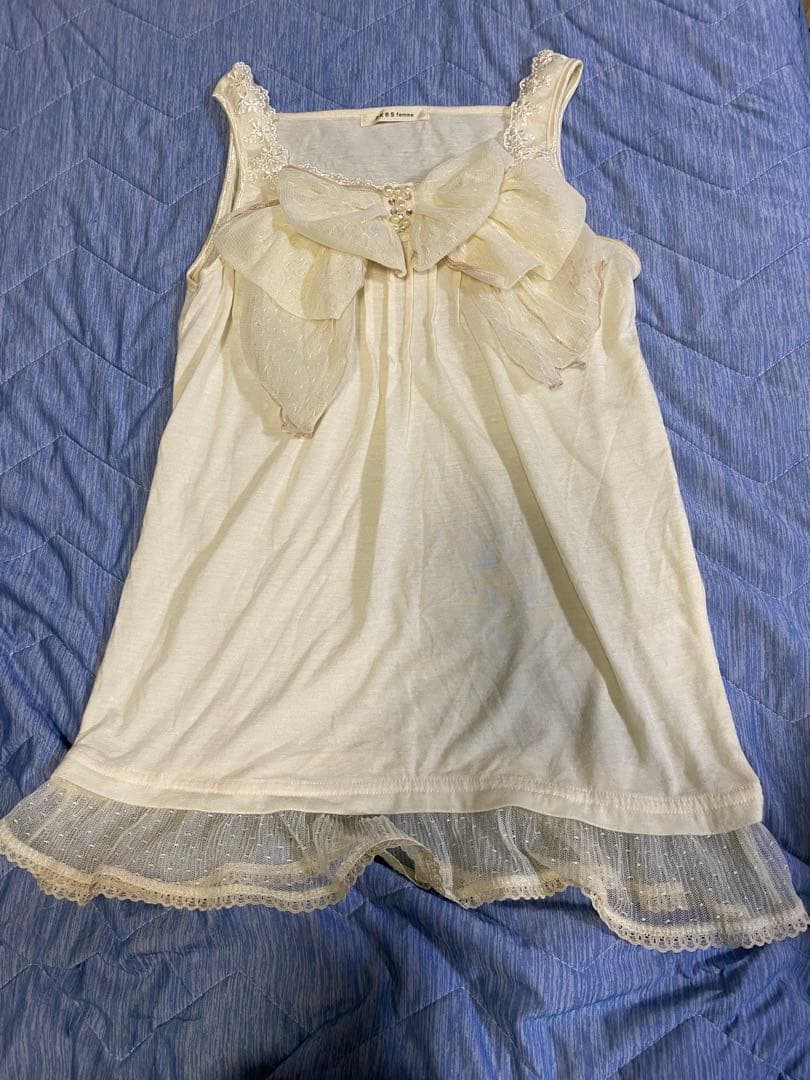 axes femme ビッグリボン BIGリボン タンクトップ