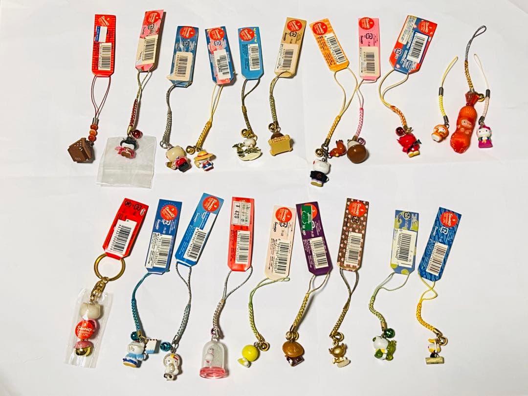 レアご当地キティまとめ売り根付ストラップはろうきてぃ平成初期2000年前半21個