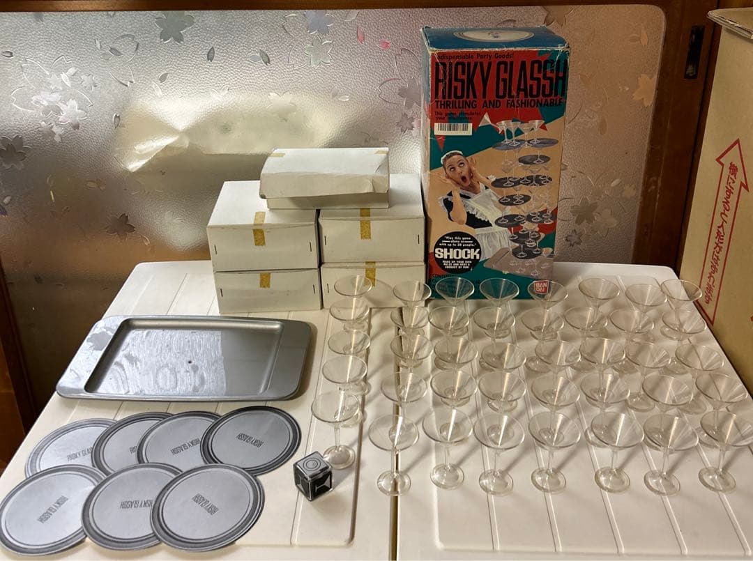 激レアRISKY GLASSHリスキーグラッシュ レトロゲーム パーティーグッズ
