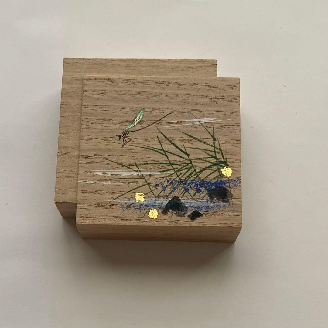 香合　桐色紙　糸蜻蛉　星山造