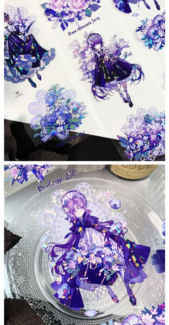 J461＃flower2(贝壳光)新七天切り売り海外人物マステ女の子