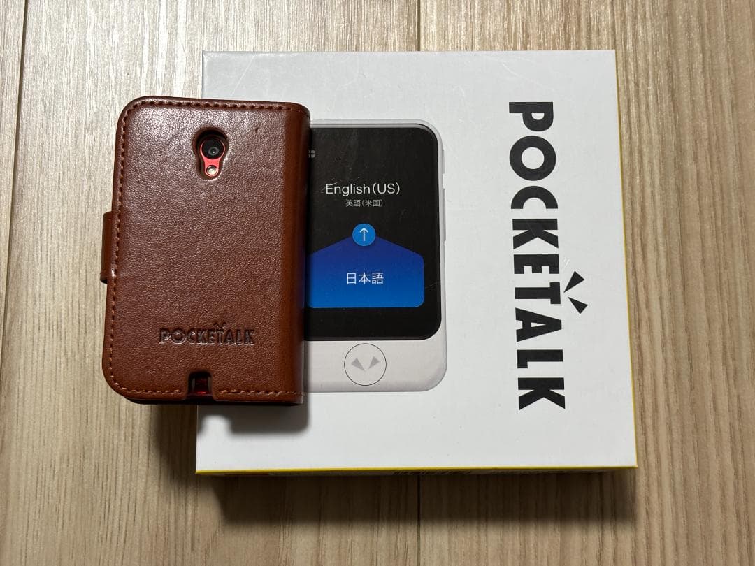 ポケトーク S POCKETALK AI翻訳機 レッド 手帳型 専用ケース