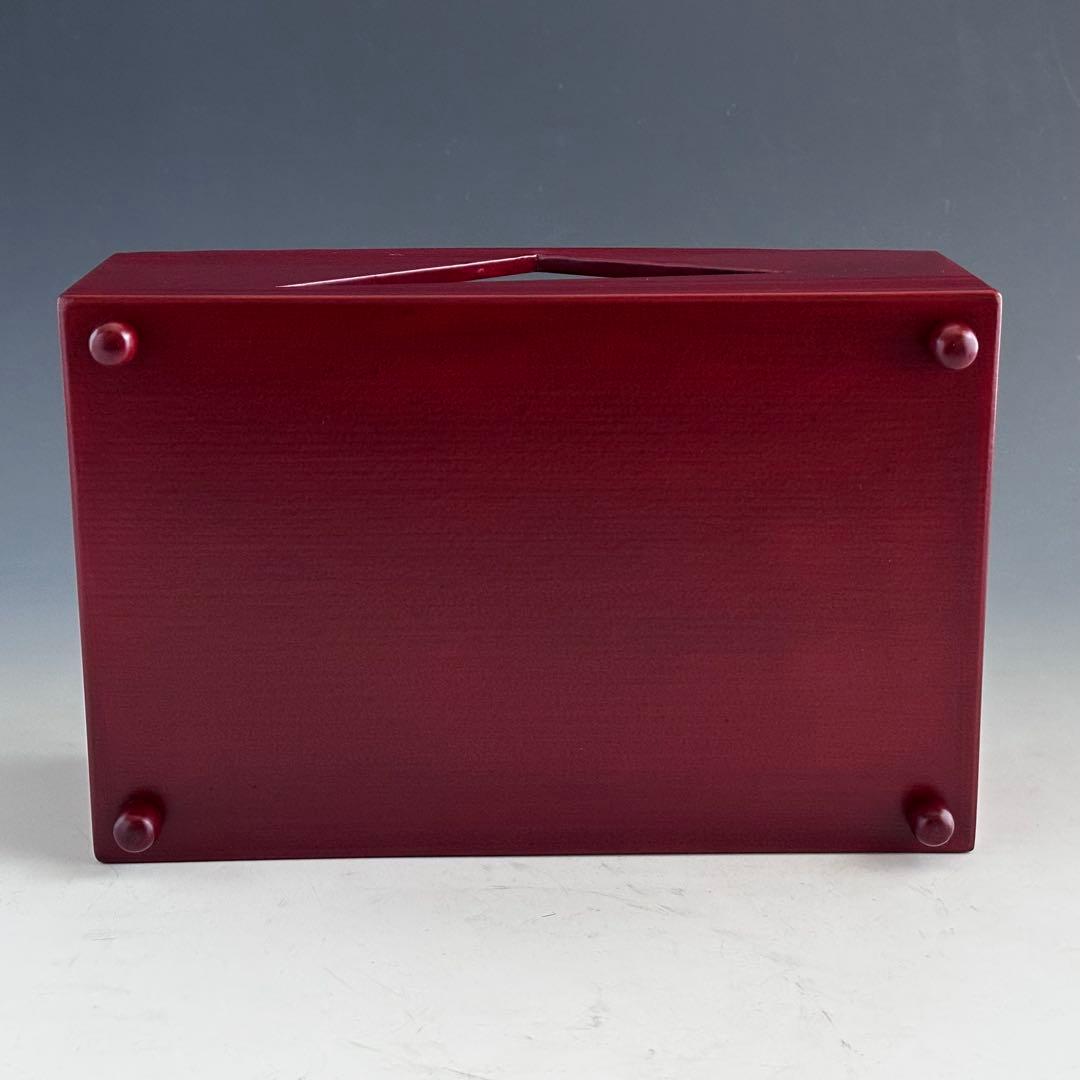 茶道具　溜一閑　鱗鶴透　煙草盆　川瀬表完　共箱　漆芸　京塗　たばこ盆　茶会　茶事