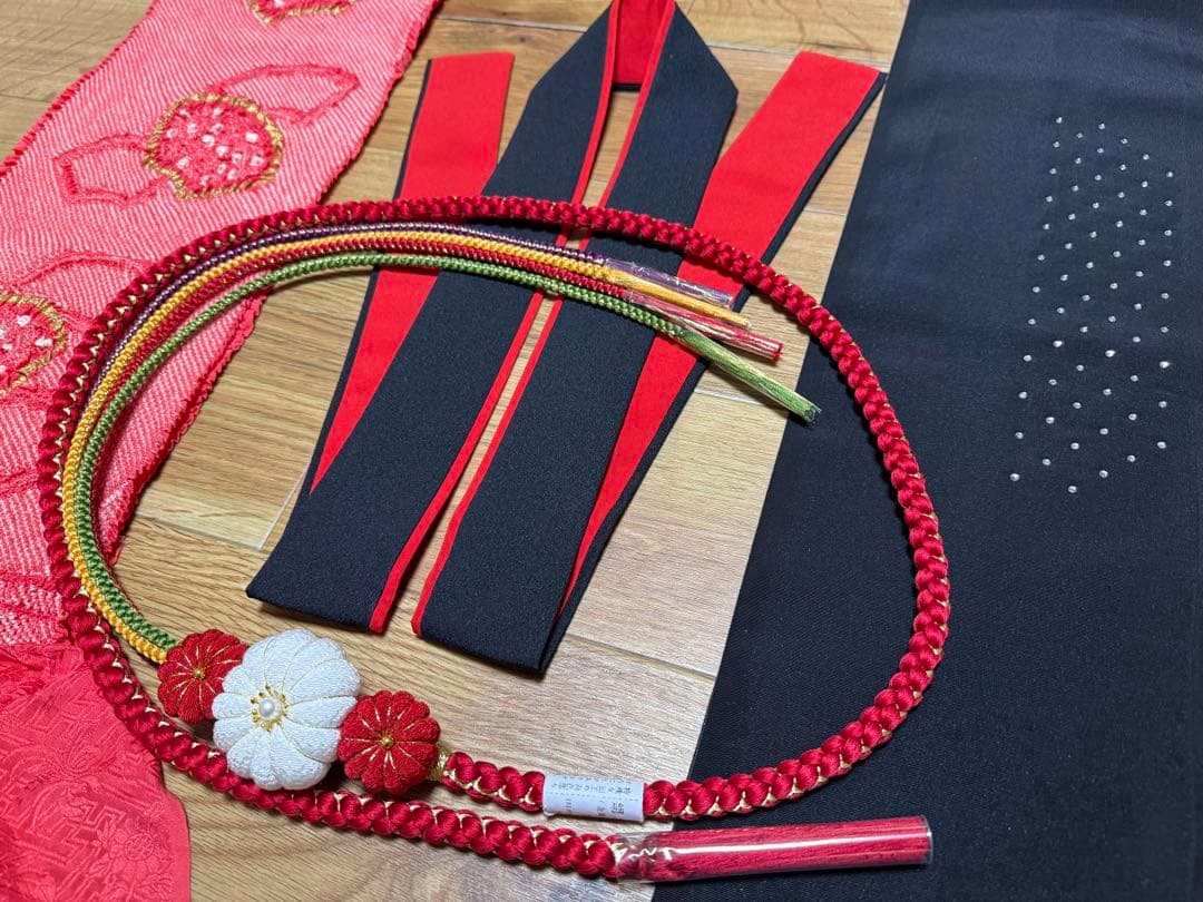 正絹振袖フルセット★金駒刺繍