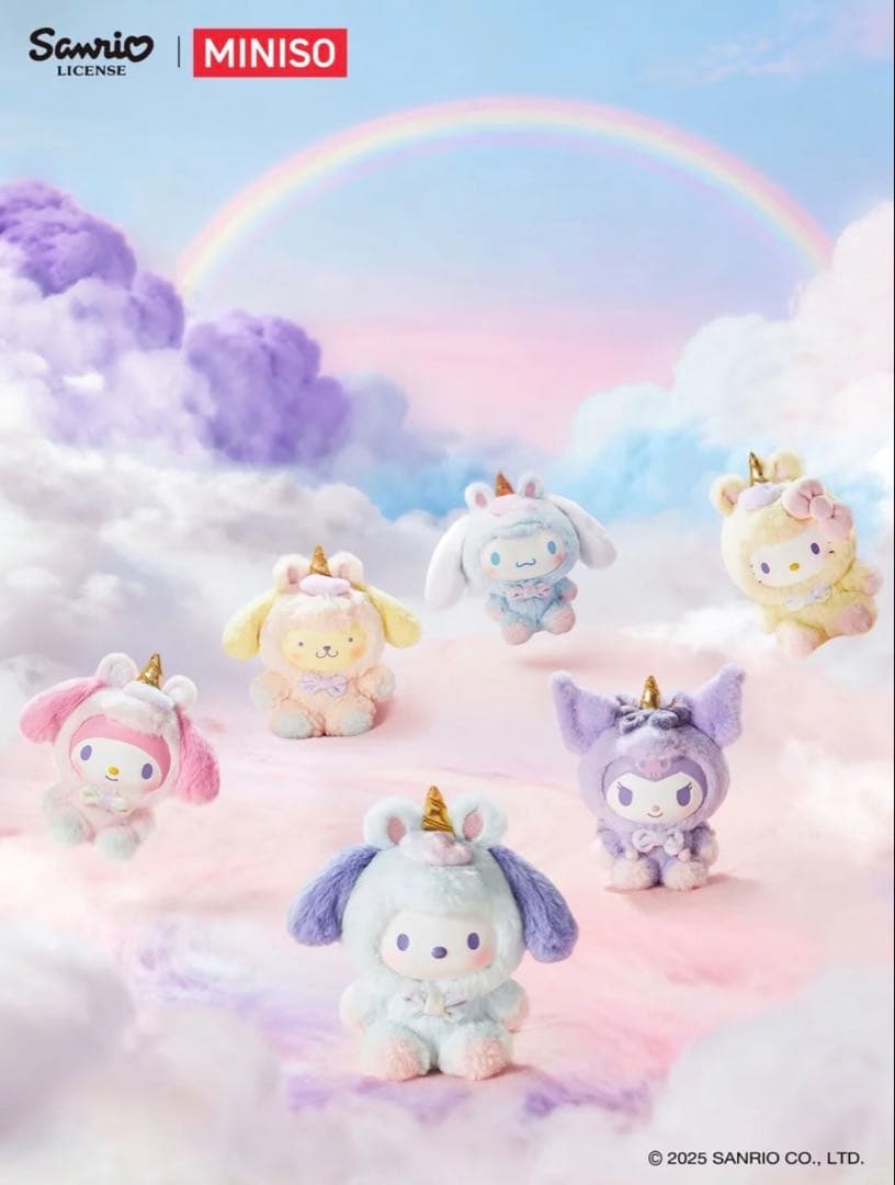 正規品 miniso サンリオ unicorn ユニコーン コンプリート　6個