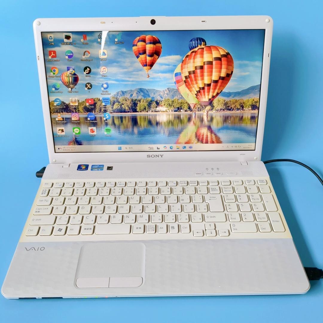 【美品】新品SSD爆速⭐メモリ8GB⭐カメラ付✅ノートパソコン✅すぐに使える