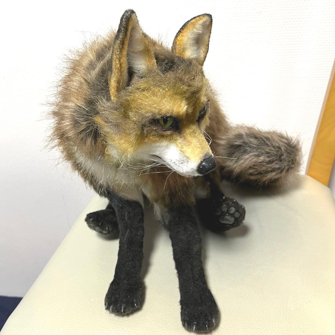 アートドール アカギツネ　狐　キツネ　ハンドメイド　海外作家様　リアルサイズ