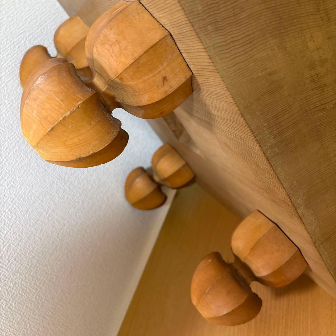 囲碁盤 足つき へそ有り 碁石セット 厚み約17.5cm