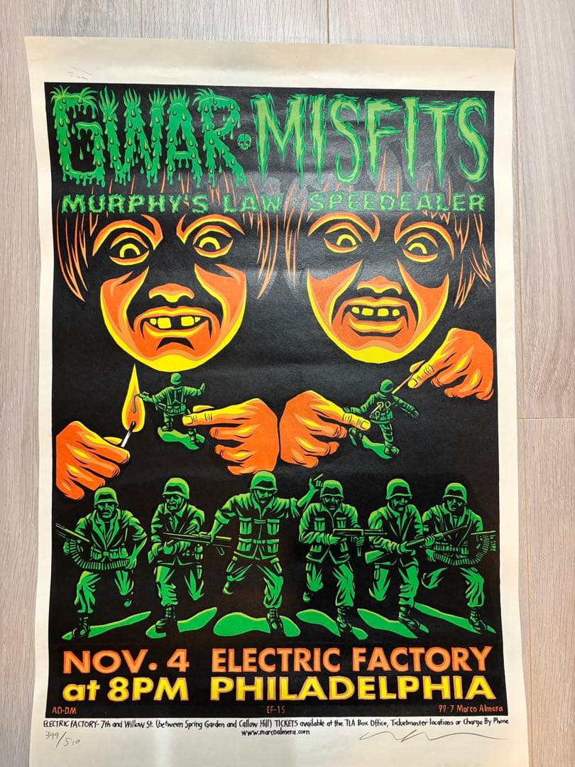 GWAR MISFITS コンサートポスター