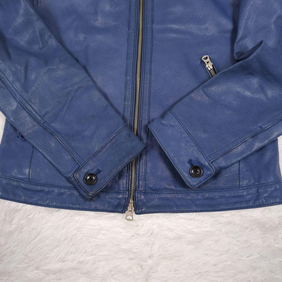 オックスフォード大学【M】希少カラー　リアルレザー　シングルレザージャケット