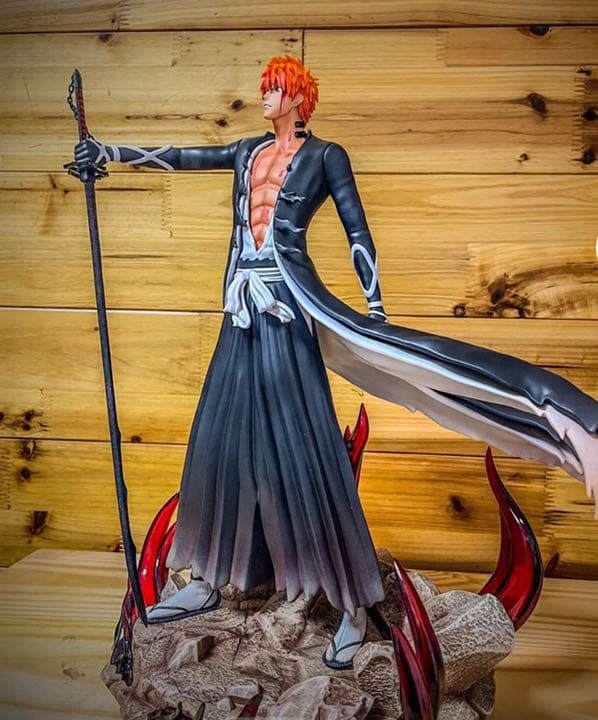 BLEACH  黒衣少年図 黒崎一護 ガレージキット ガレキ スタチュー①⑤