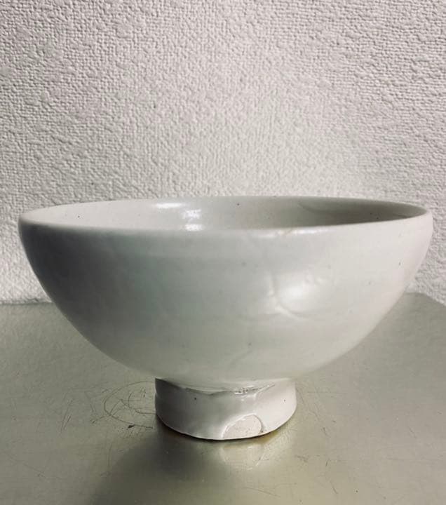 森岡由利子　白磁茶碗　抹茶碗　茶道　小田原菜の花にて購入