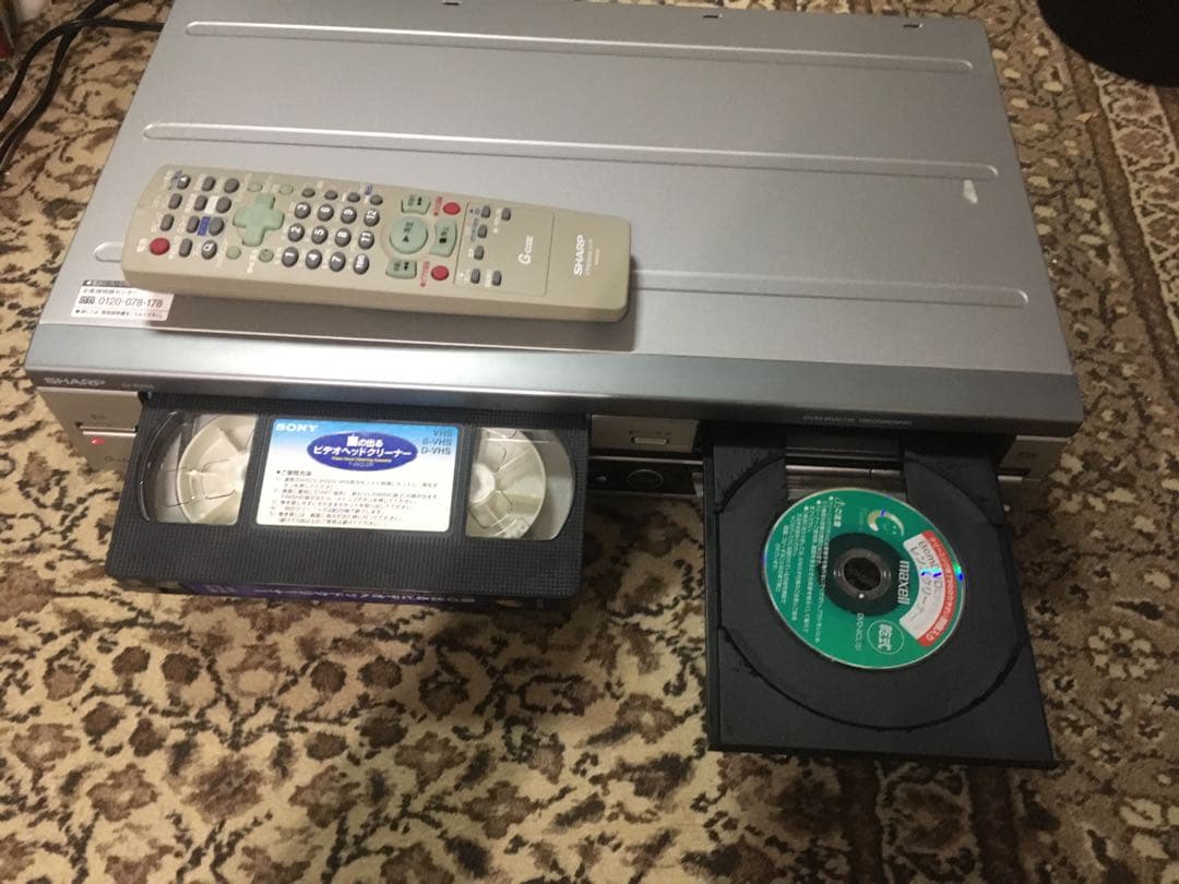 SHARP DV-RW65 ビデオからDVDにダビング