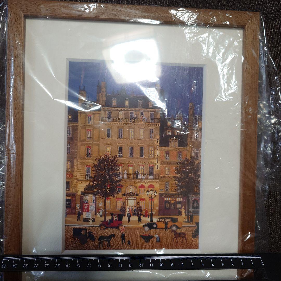 ドラクロワ　グランドホテル　 リトグラフ 木製フレーム付き
