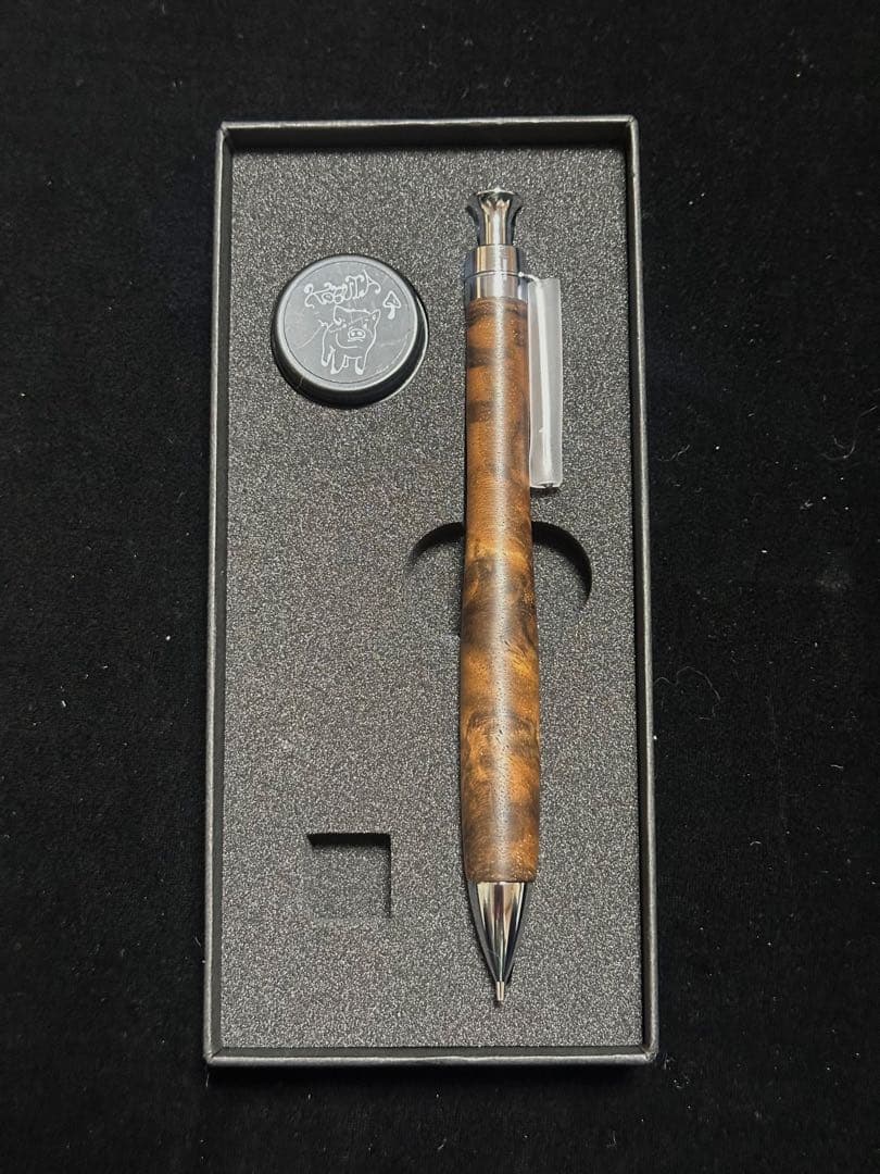 こぶた工房 シャープペンシル マーブルウッド 極上杢0.5mm