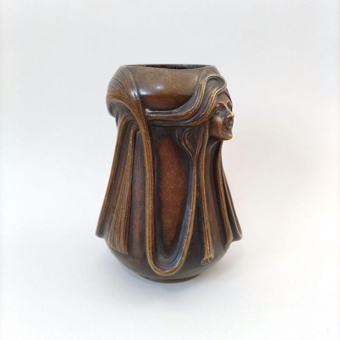 【匿名配送】アール・ヌーヴォー 女性像 花器