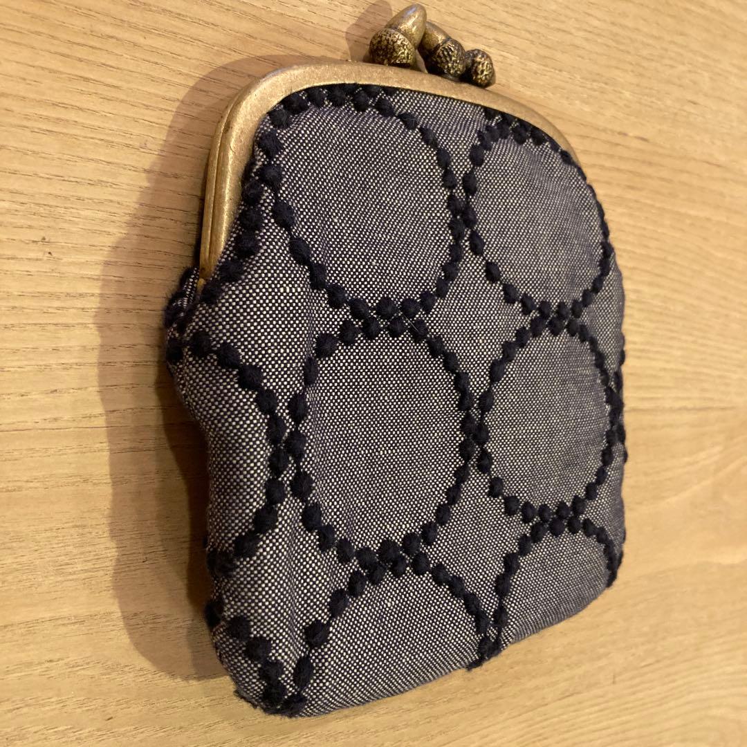 mina perhonen 円形模様の布製ケース