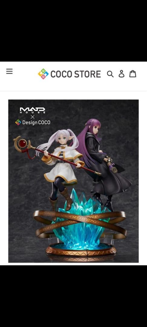 葬送のフリーレン フリーレン＆フェルン 　デザインココ フィギュア　特典付