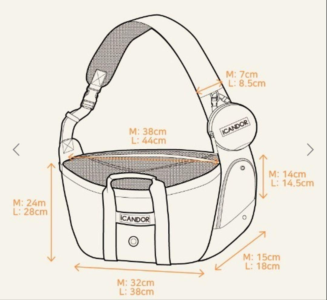 iCANDOR アイキャンダー キャリーバッグ M クッション付き