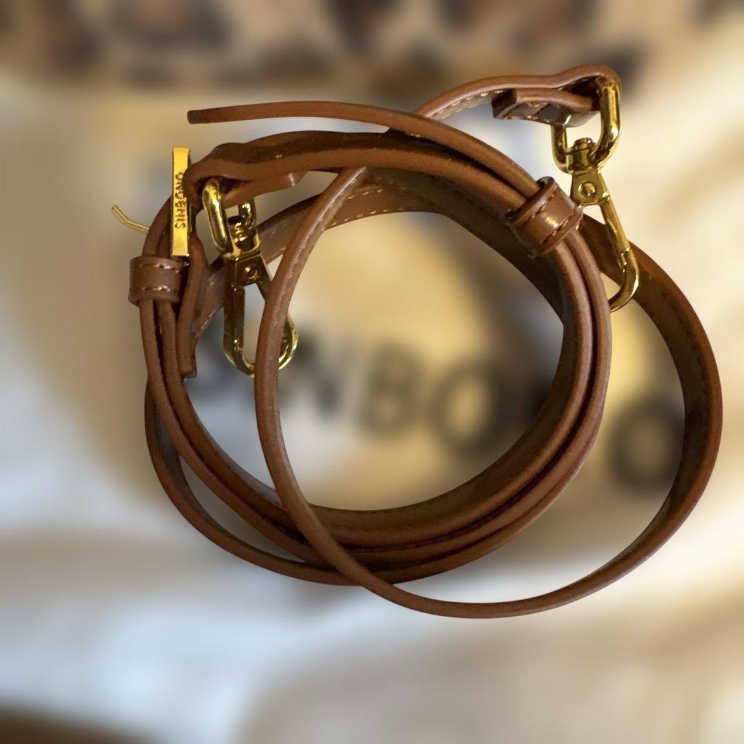 SINBONOヒョウ柄ファー ハンドバッグ