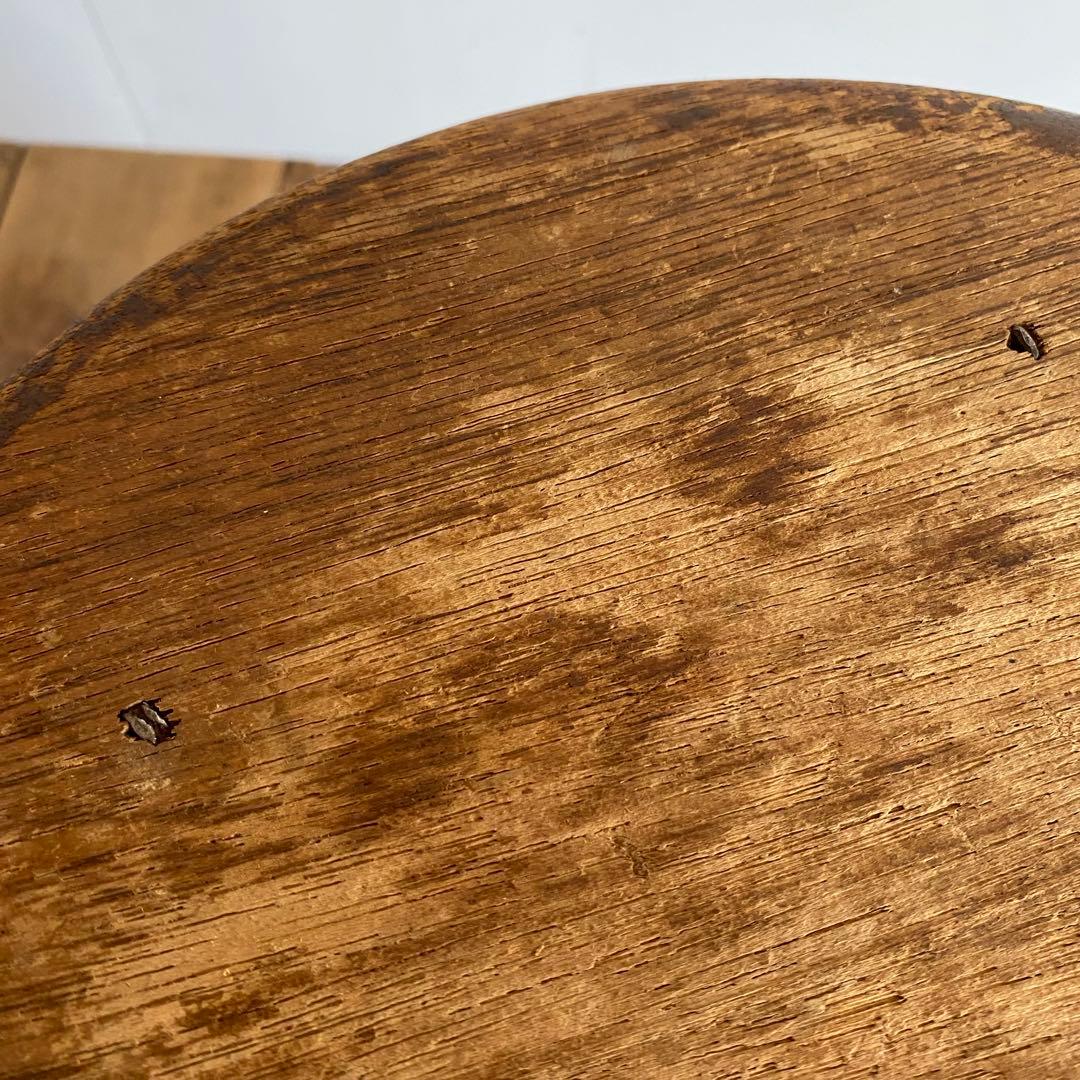 アンティーク スツール 椅子 無垢材 シャビー z865