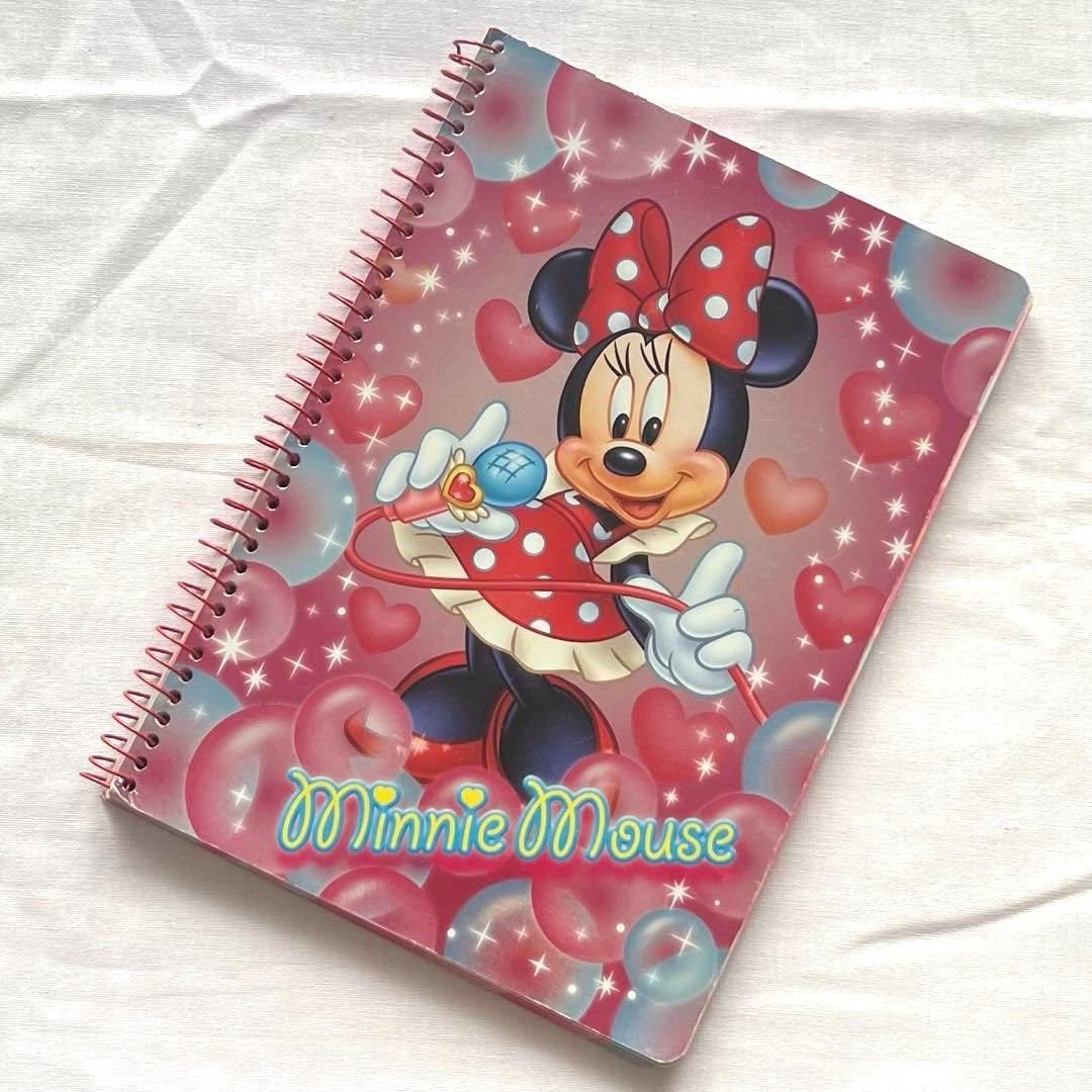 希少❤️ミニーマウス ノート スパイラルバインディング ピンク　ディズニー