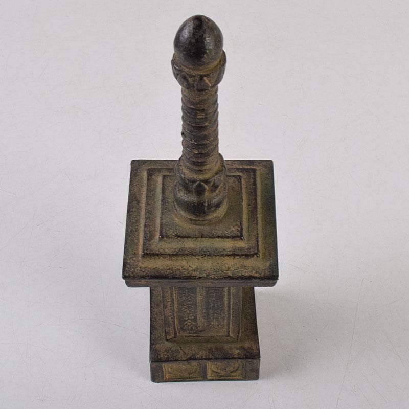 仏教美術　元徳三年　青銅製　御寶塔　仏塔　V　R9096