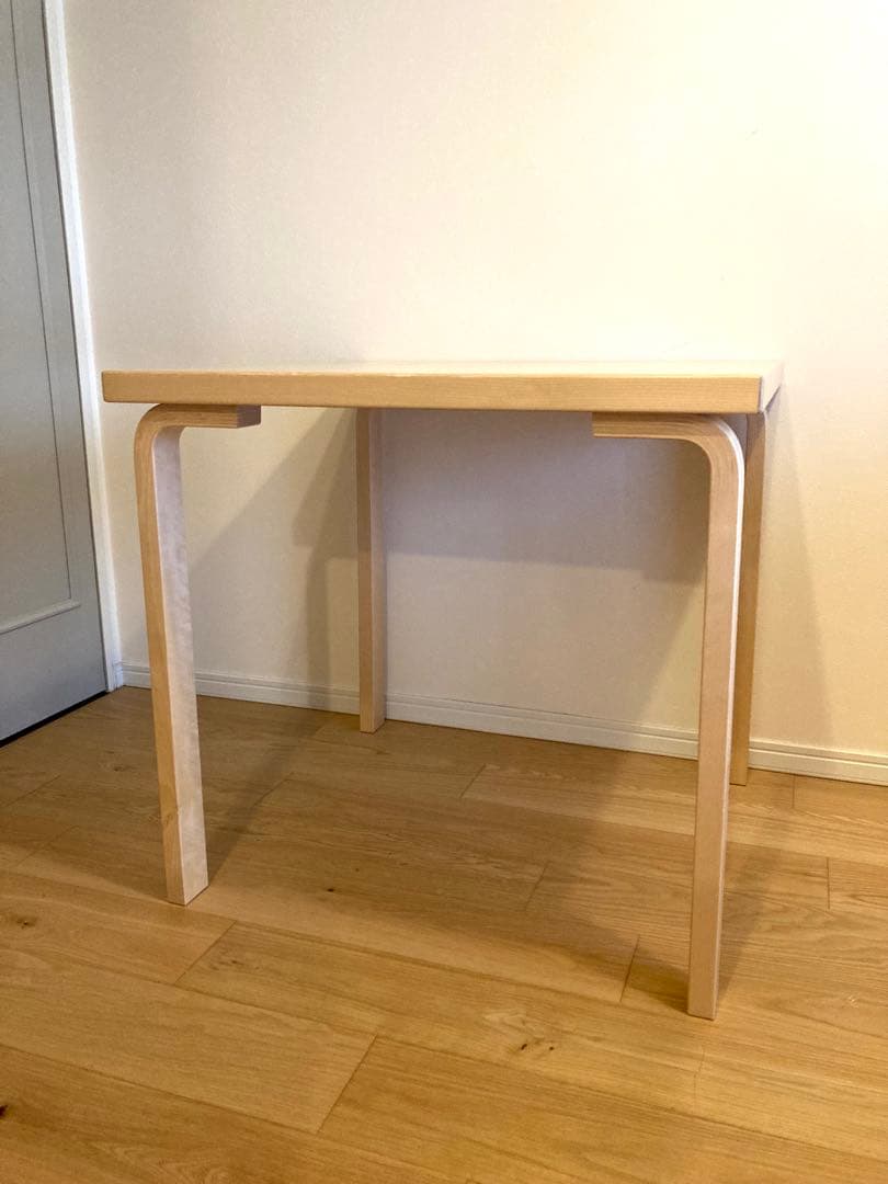 artek アアルト　テーブル80C ナチュラル　幕板無し
