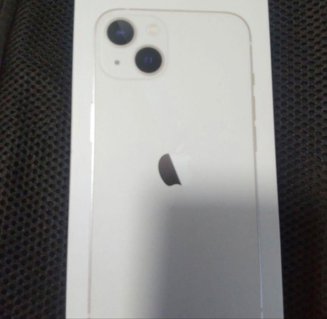 【中古】Apple iPhone 13 ホワイト 本体＋箱 画面交換済み
