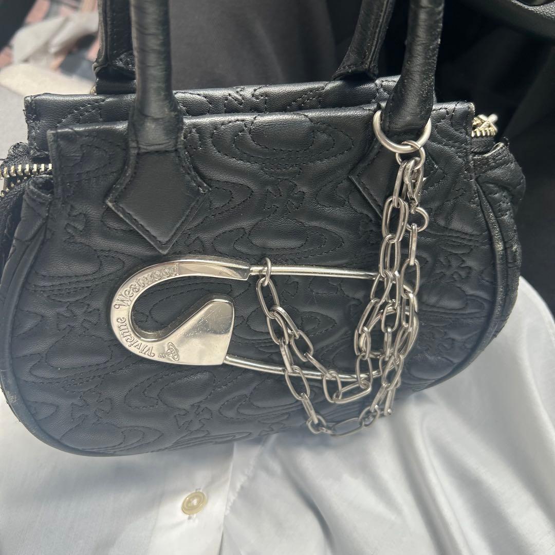 Vivienne Westwoodハンドバッグチェーン安全ピン　希少アイテム