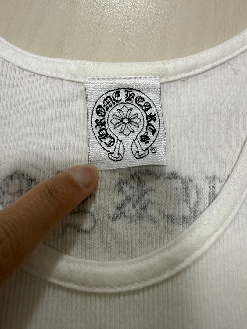 希少！クロムハーツ　タンクトップ ホワイト