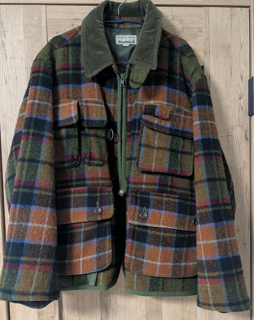 TROW MILL　ウール チェック柄 　ハンティングジャケット