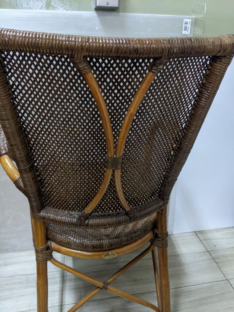 KAZAMA カザマ ラタン チェア 椅子 籐 アームチェア 肘付き