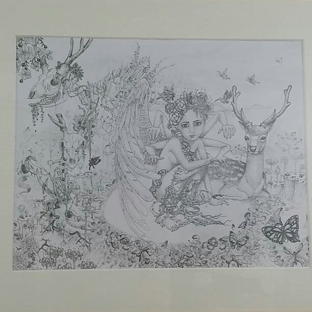 ボールペン画☆白黒