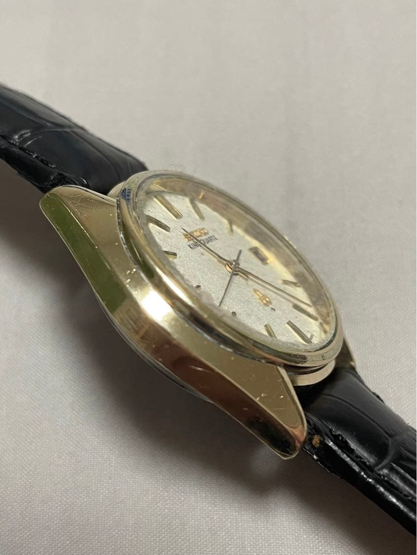 SEIKO KING QUARTZ メンズ腕時計ゴールド 4822-8000