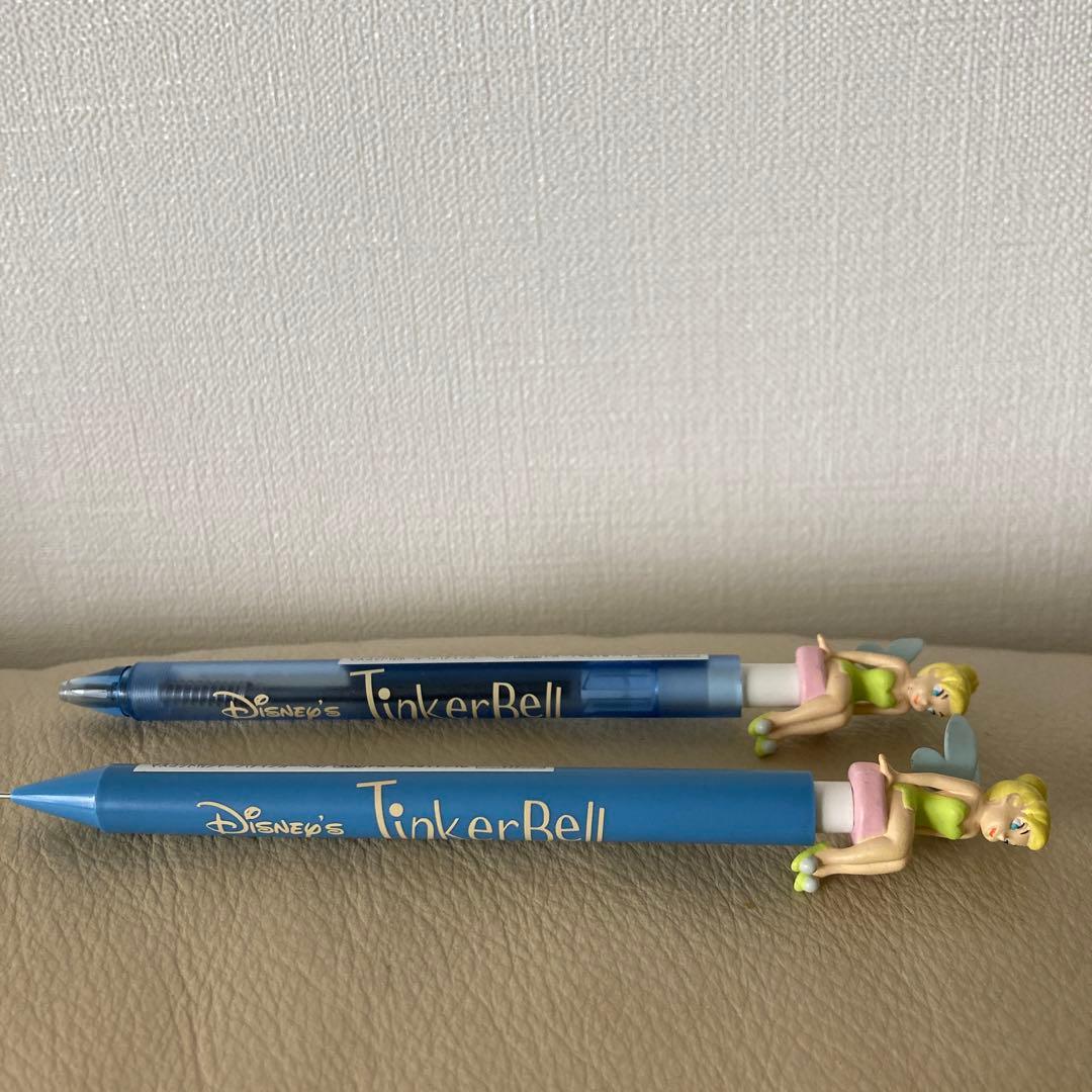ディズニー　ティンカーベル　ボールペン　シャーペンセット　平成レトロ