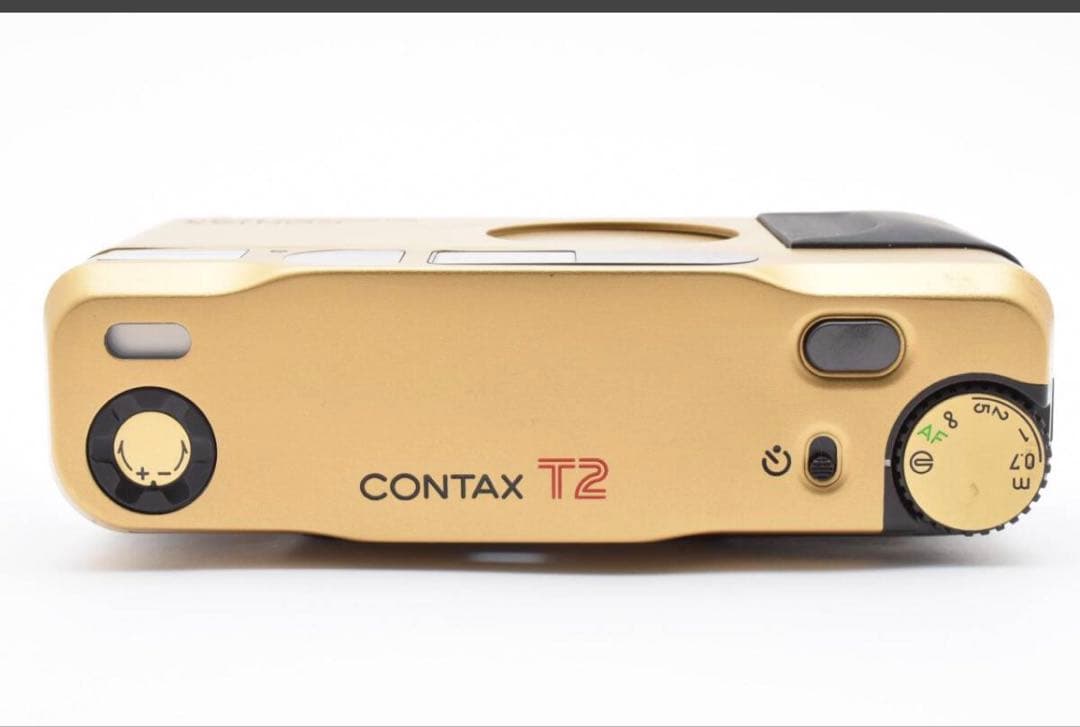 【美品 動作品】 CONTAX T2 Titan チタン ゴールド #25269