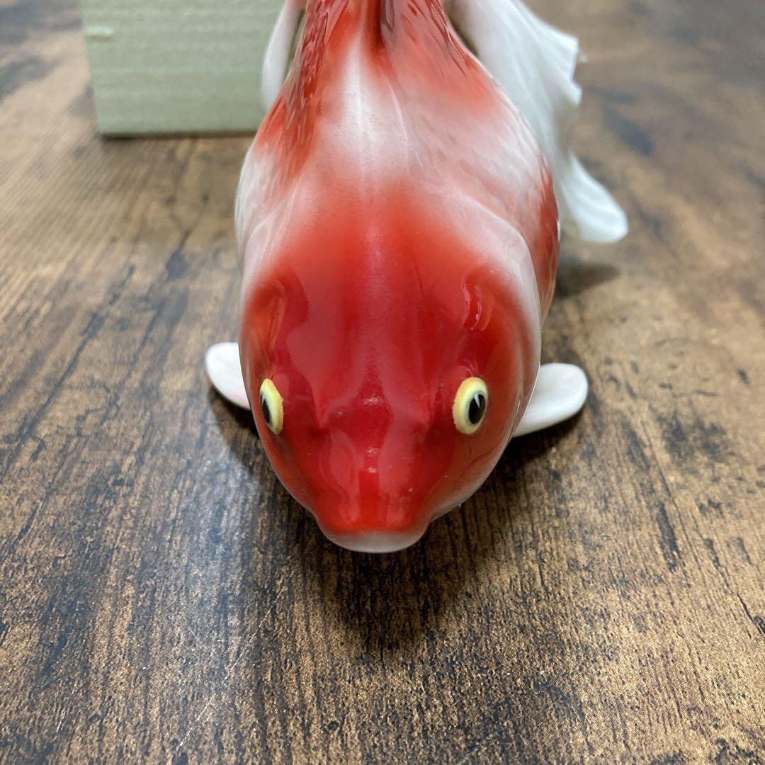 ノリタケ　ボーンチャイナ 金魚 琉金 シカ印　アンティークオブジェ　骨董　レトロ