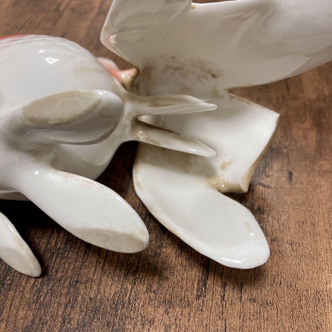 ノリタケ　ボーンチャイナ 金魚 琉金 シカ印　アンティークオブジェ　骨董　レトロ