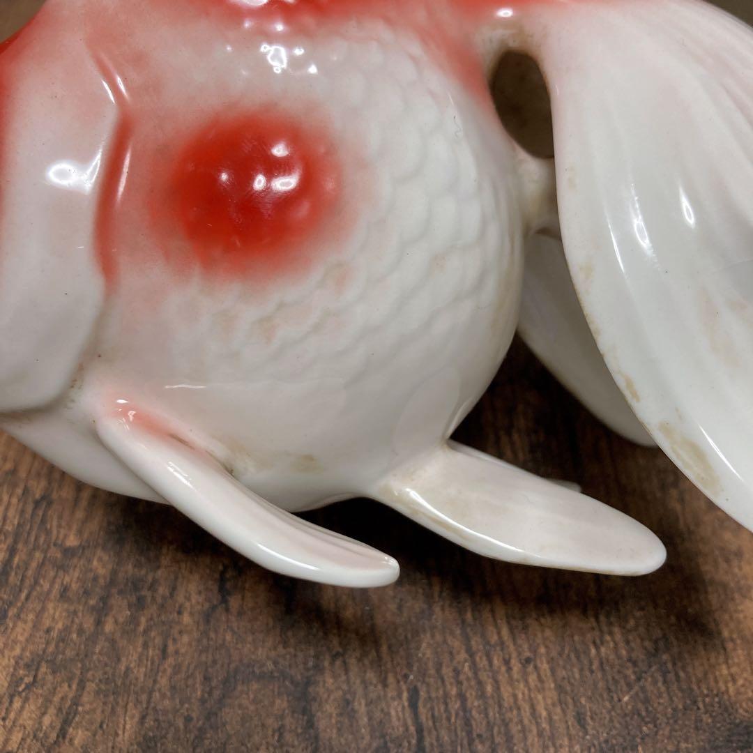 ノリタケ　ボーンチャイナ 金魚 琉金 シカ印　アンティークオブジェ　骨董　レトロ