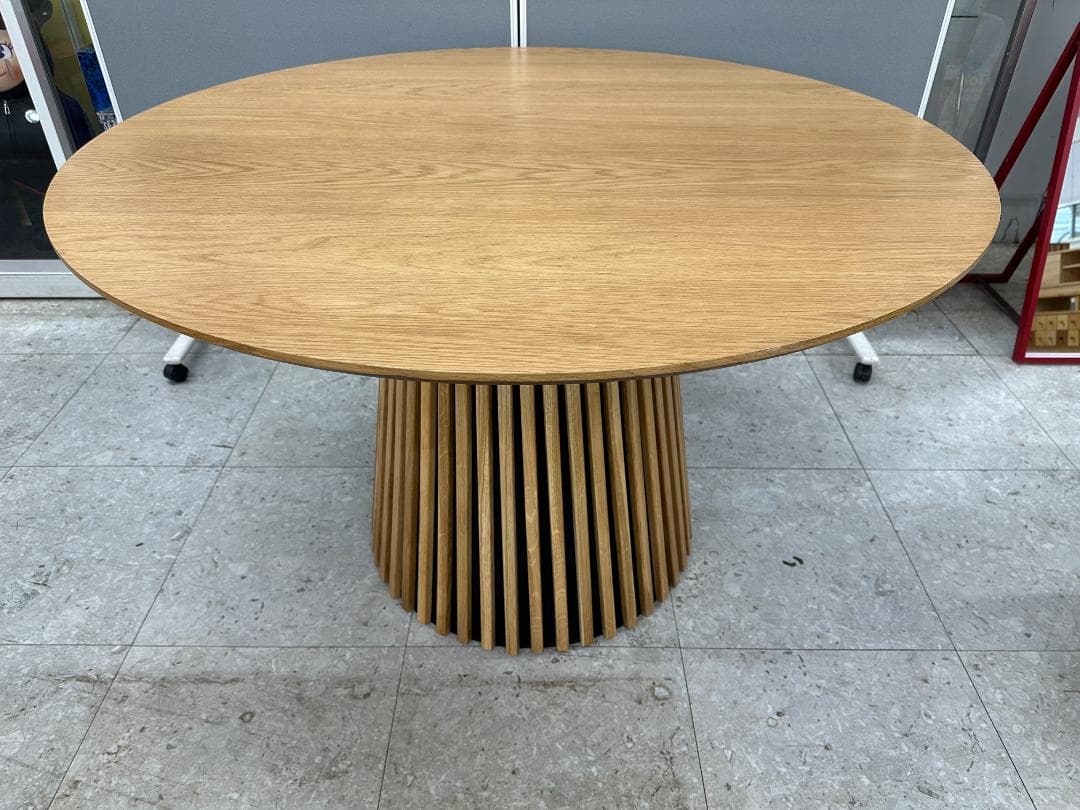 LOWYA　円形ダイニングテーブル　Sakunorb Table120　ブラウン