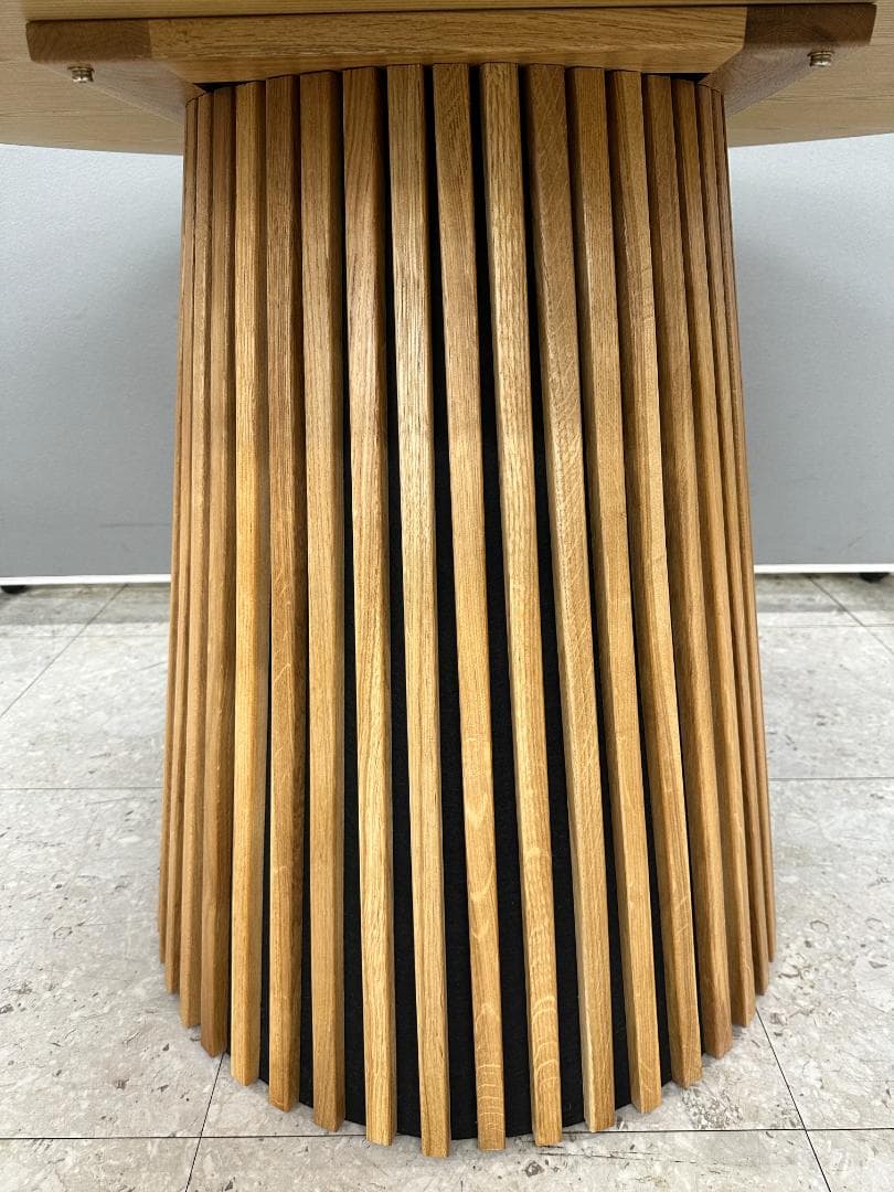 LOWYA　円形ダイニングテーブル　Sakunorb Table120　ブラウン