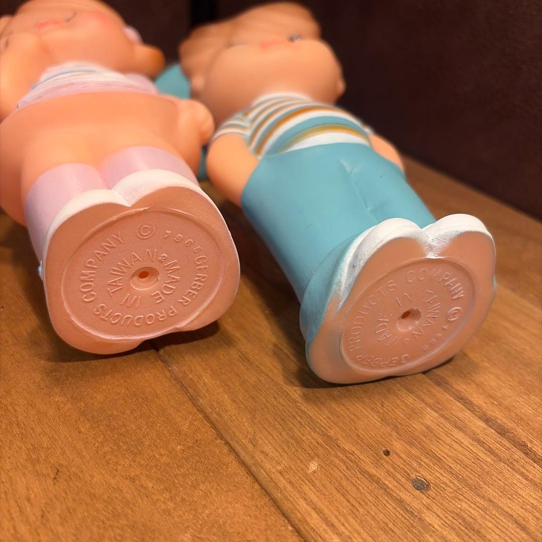 ビンテージ　ガーバーキッドドールガール&ボーイ アドバタイジングフィギュアセット