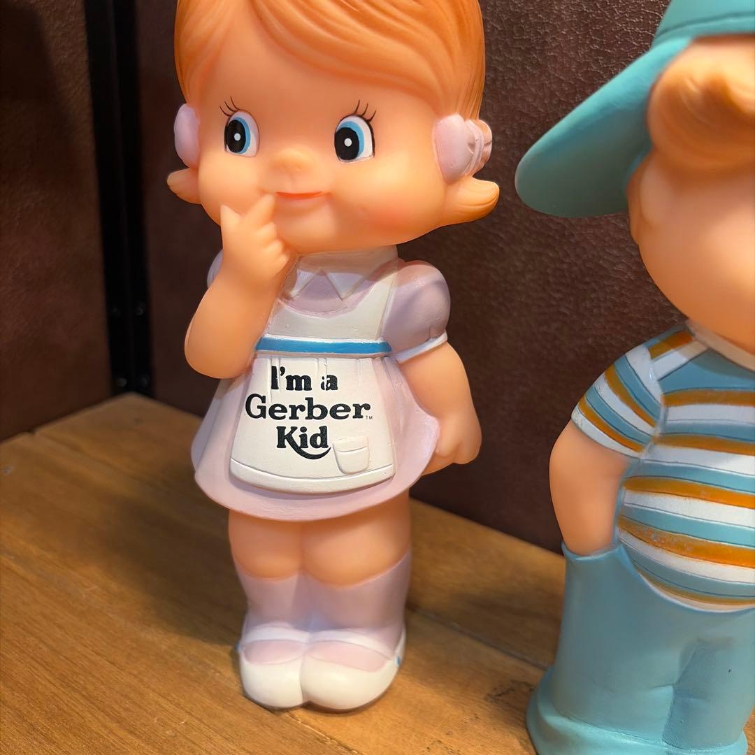 ビンテージ　ガーバーキッドドールガール&ボーイ アドバタイジングフィギュアセット