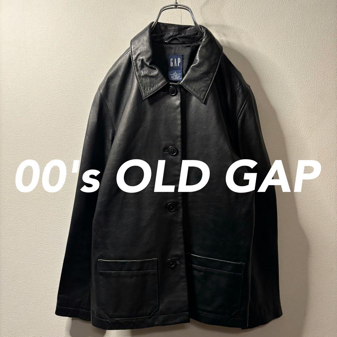 00's OLD GAP 本革 ラムレザー ジャケット ブルゾン ギャップ