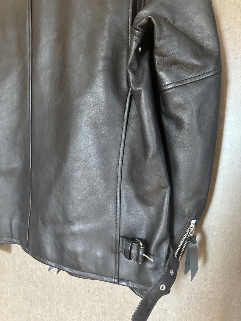 ぽ*ず様 未使用 N.Y.C. ショット CLASSIC RACER 羊革レザー