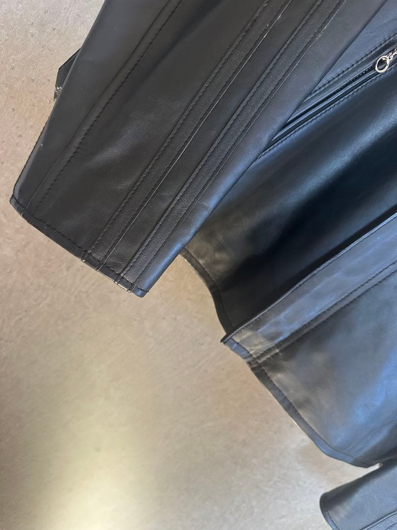 ぽ*ず様 未使用 N.Y.C. ショット CLASSIC RACER 羊革レザー