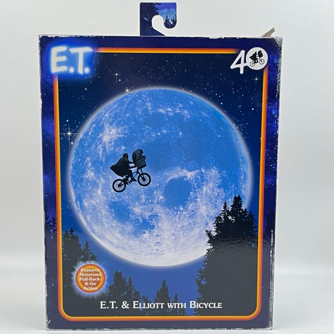 【40周年記念モデル】NECA E.T. エリオット＆E.T.自転車 フィギュア