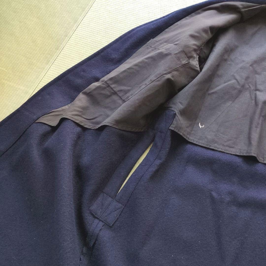 1940年〜1950年代　ホスピタルコート　ショールカラーウールコート　古着