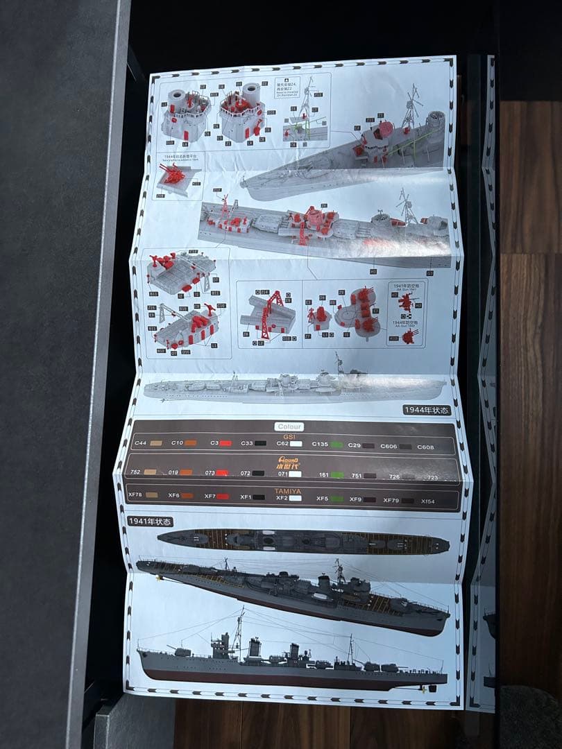 1/350 日本海軍駆逐艦 白露1941/44ウォーターライン仕様＋UPグレード